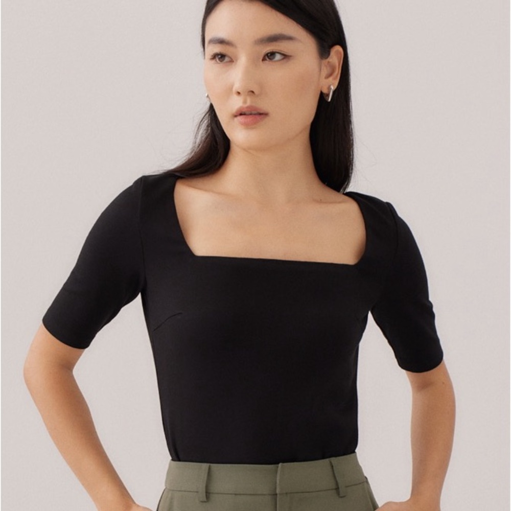 Love Bonito Tegan Fitted Square Neck Top